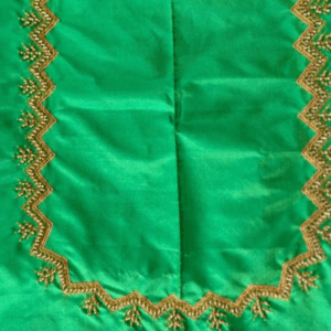 Parrot Green Jari Embroidery Blouse Design