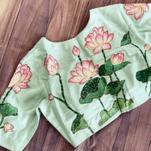 Bead Embroidery Blouse Design