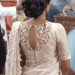 Floral Embroidery Blouse Design